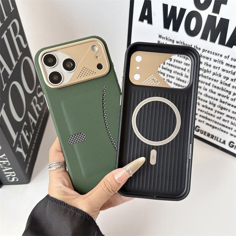 Texture Card Slots Holder Protective Case for iPhone
