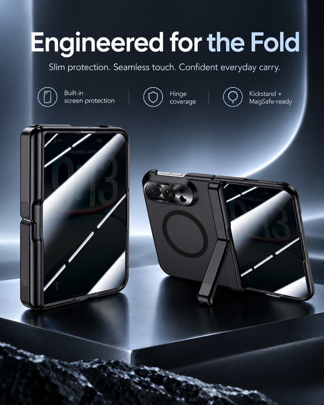 Premium Magsafe Kickstand Case for iPhone Duo