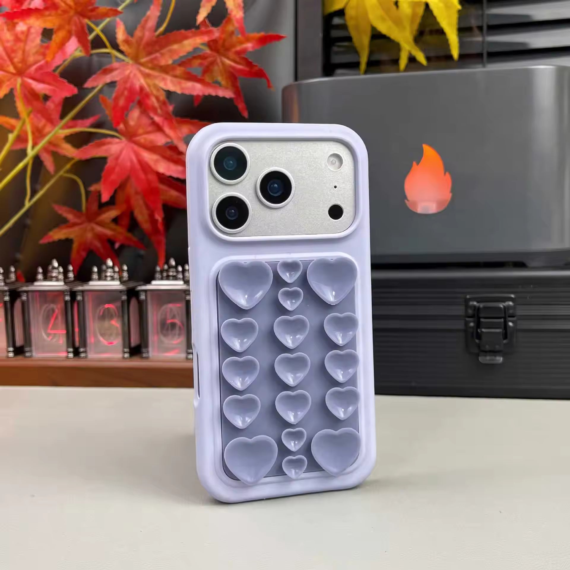 3D Heart StickyPad Case For iPhone