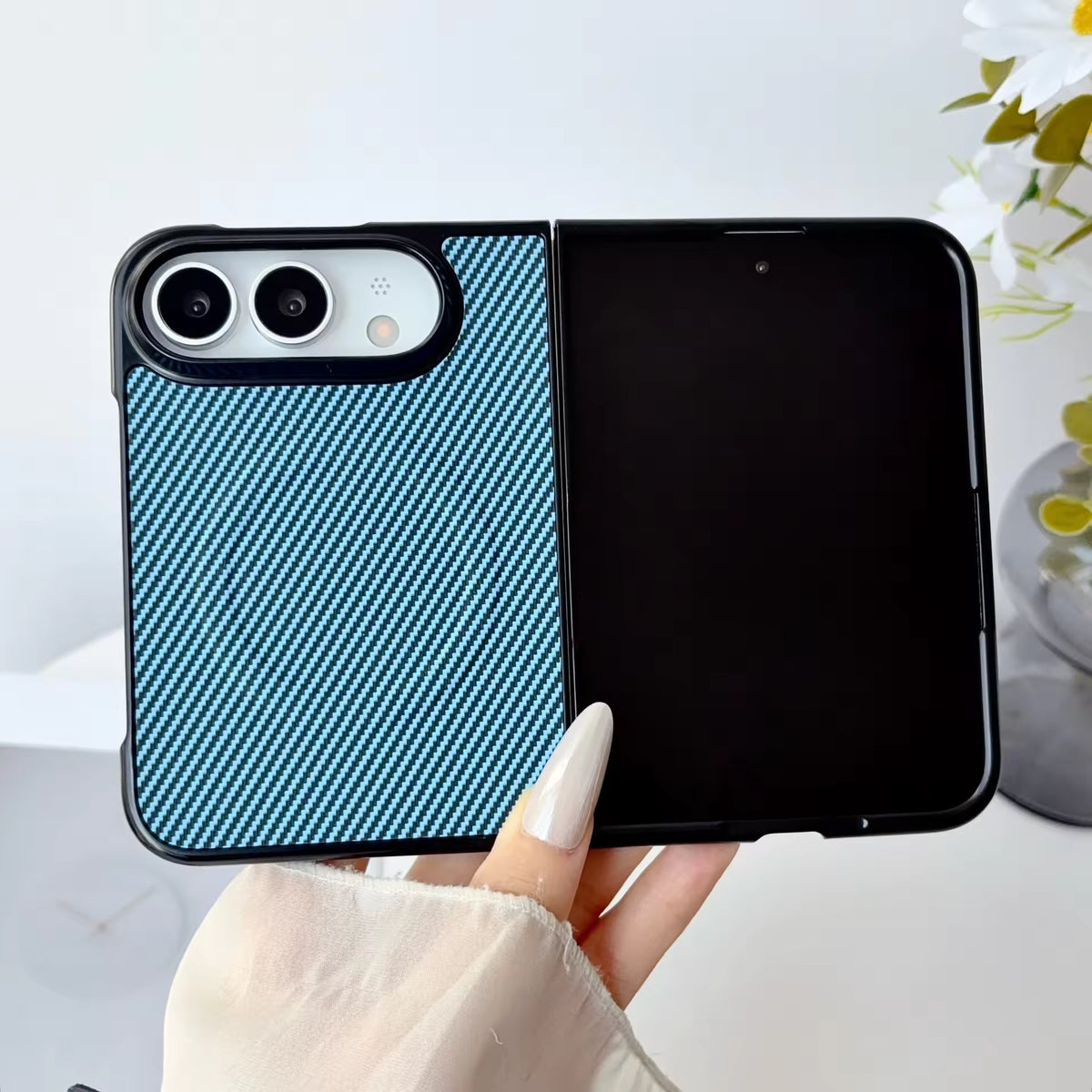 Color CarbonFiber Pattern Case For iPhone Duo
