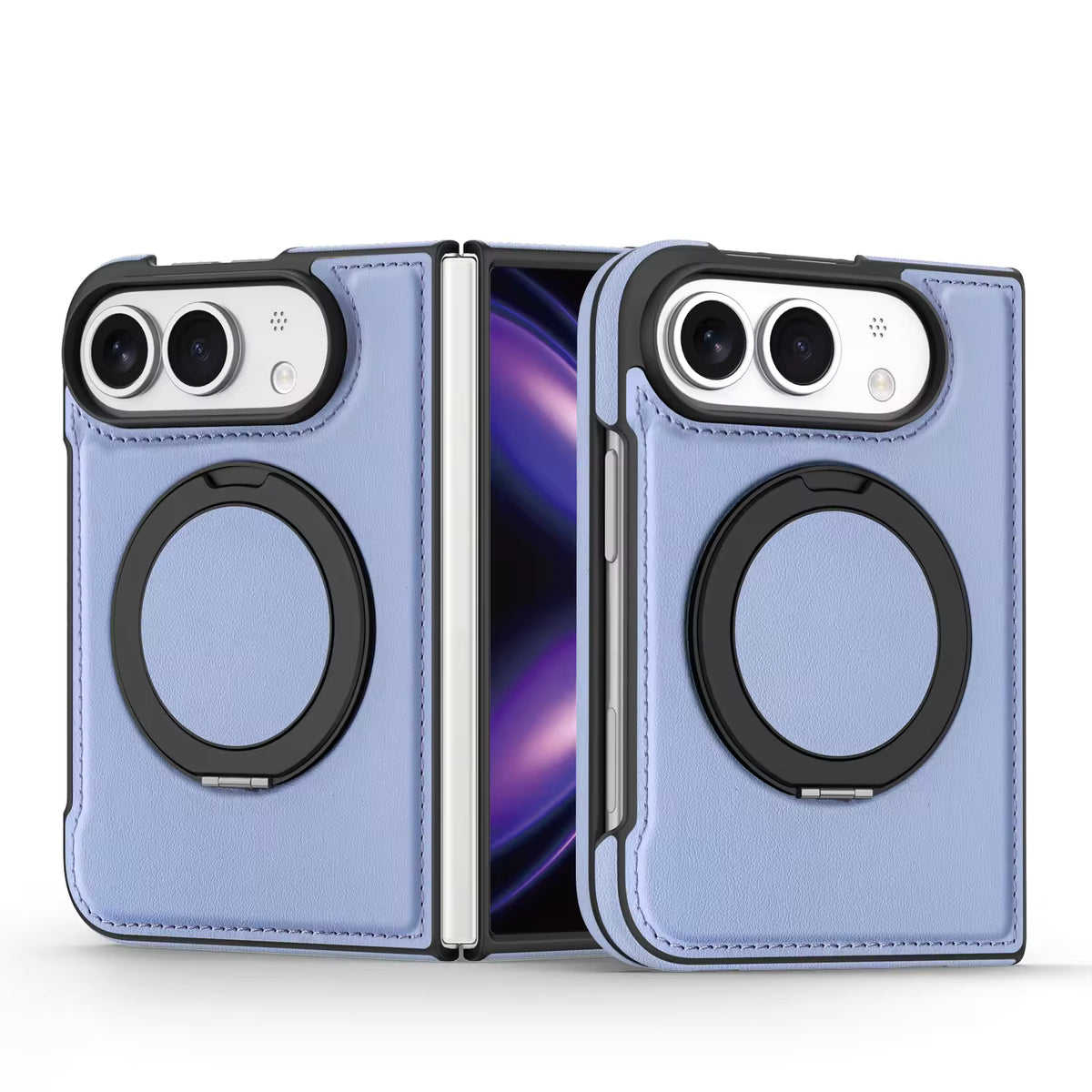 Leather 360 Magnetic Stand Case for iPhone Duo