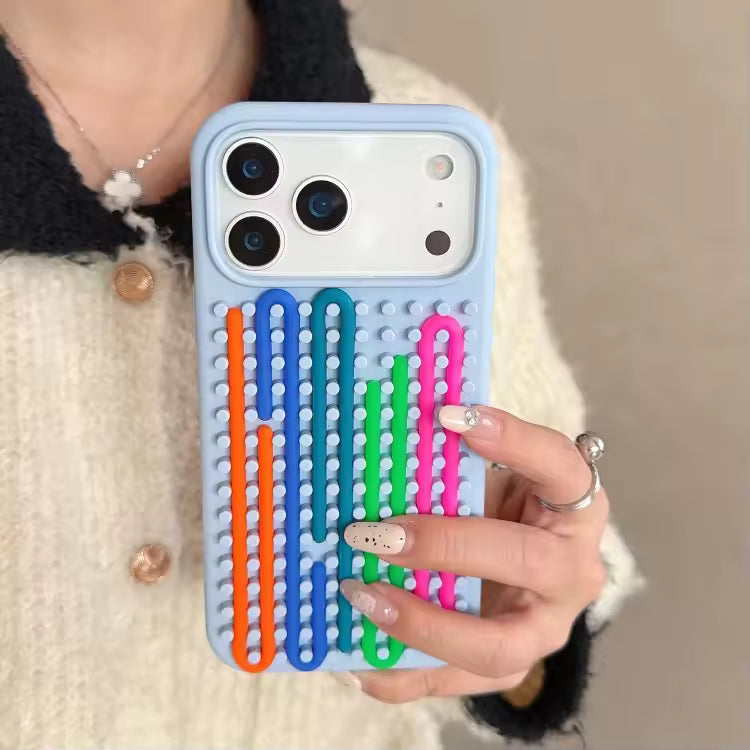 Pro Rainbow WaveLoop 3D Case For iPhone