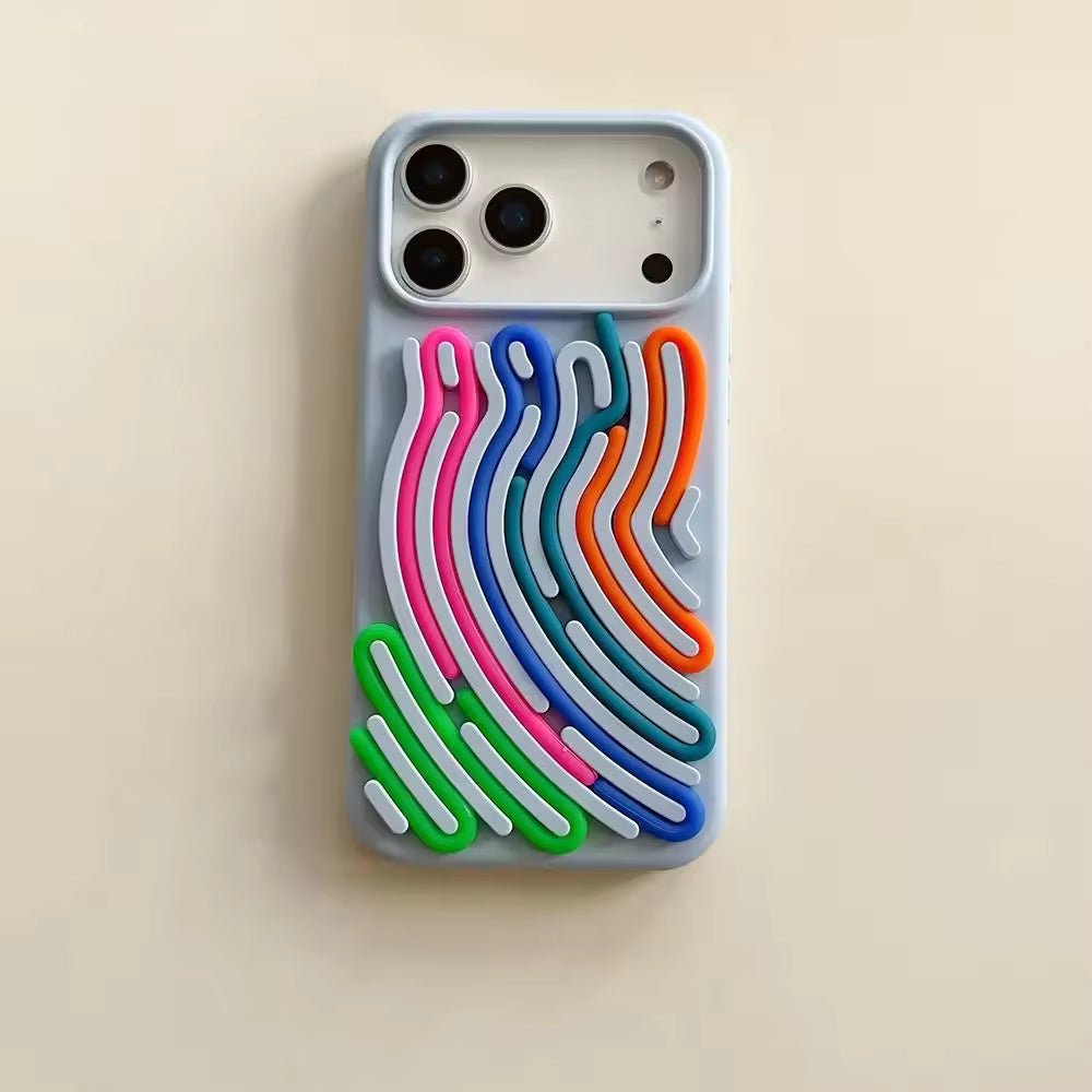 Rainbow WaveLoop 3D Case For iPhone