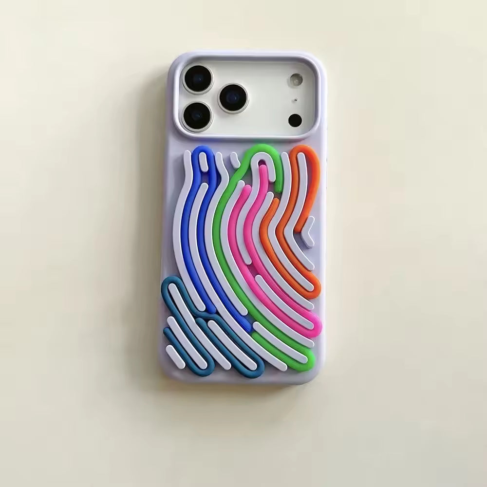 Rainbow WaveLoop 3D Case For iPhone