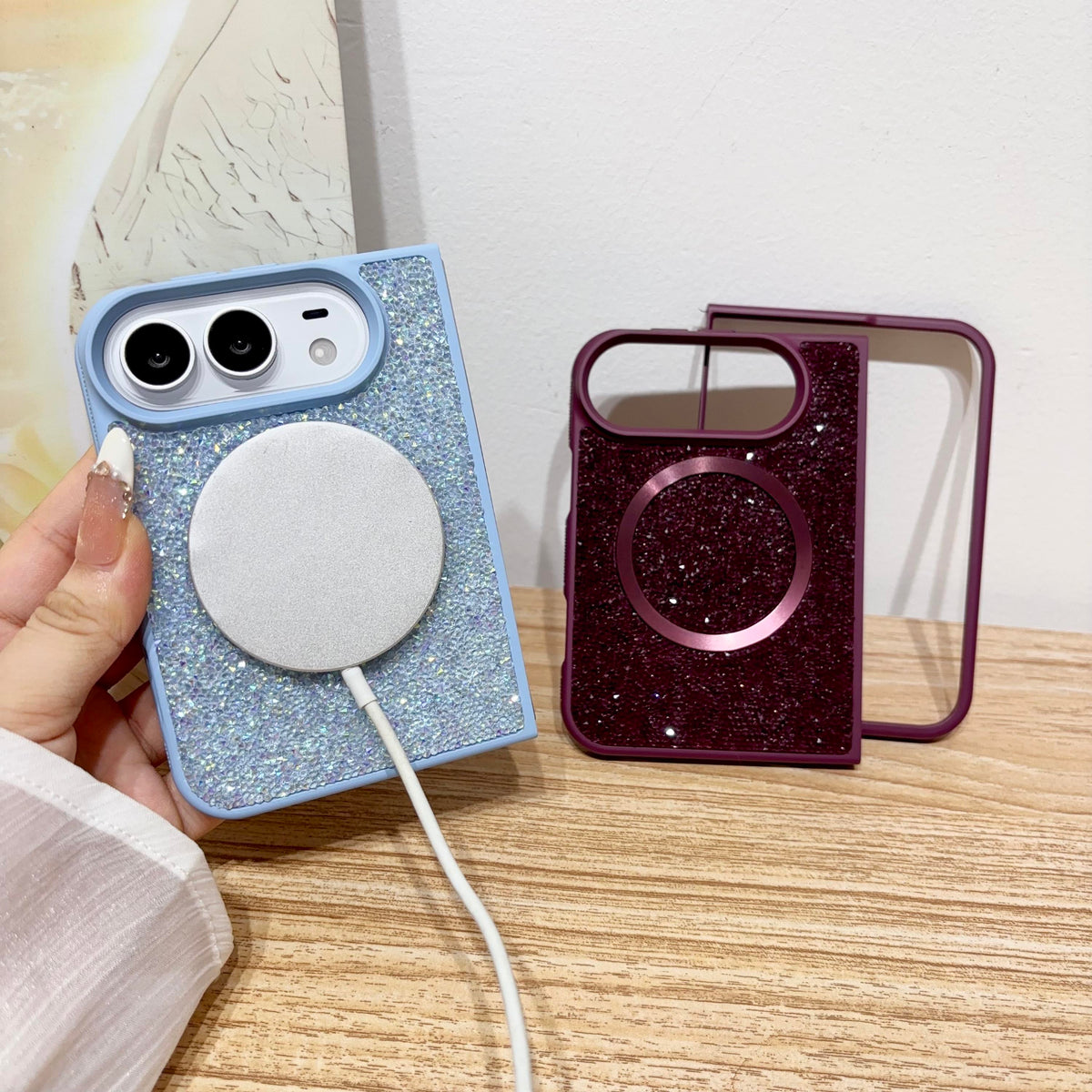 Glitter Diamond Hard Phone Case for iPhone Duo