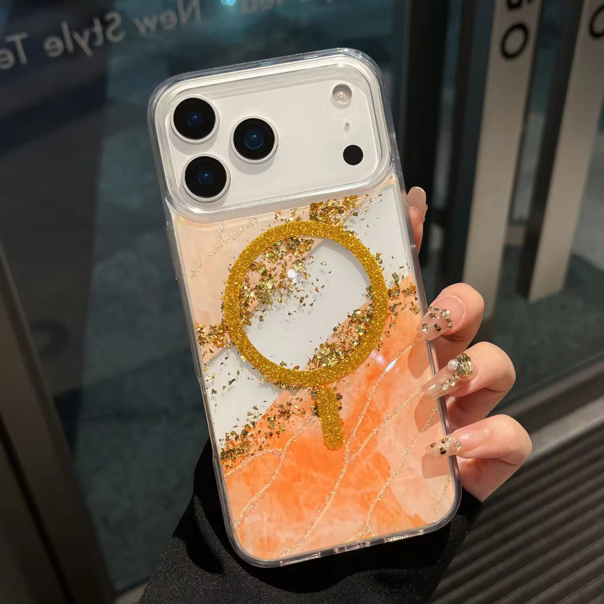 Gradient Glitter Case with MagSafe For iphone