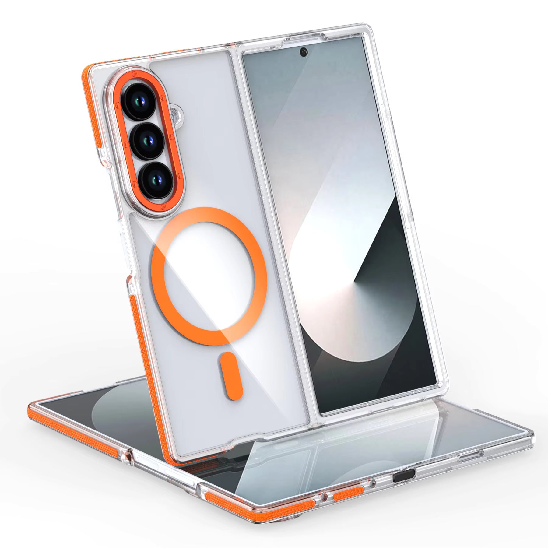 ColorBorder Transparent Case For Samsung Fold