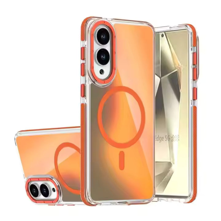 ColorBorder Transparent Case For Samsung Edge