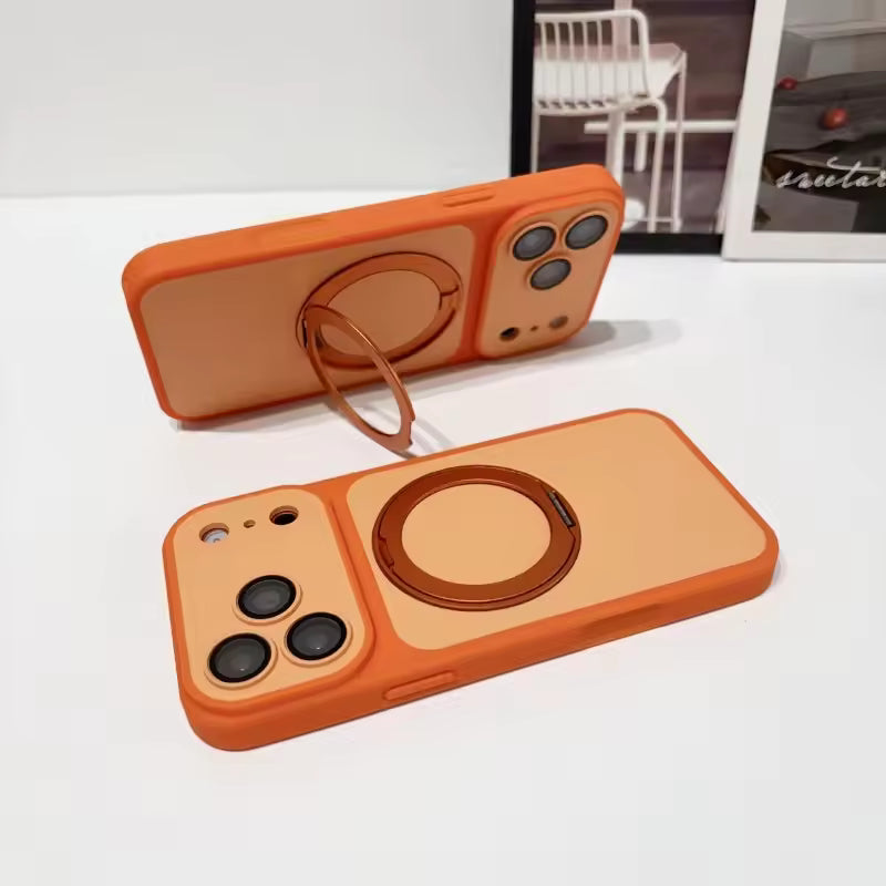Camera Protection Ringstand Phone Case for iPhone