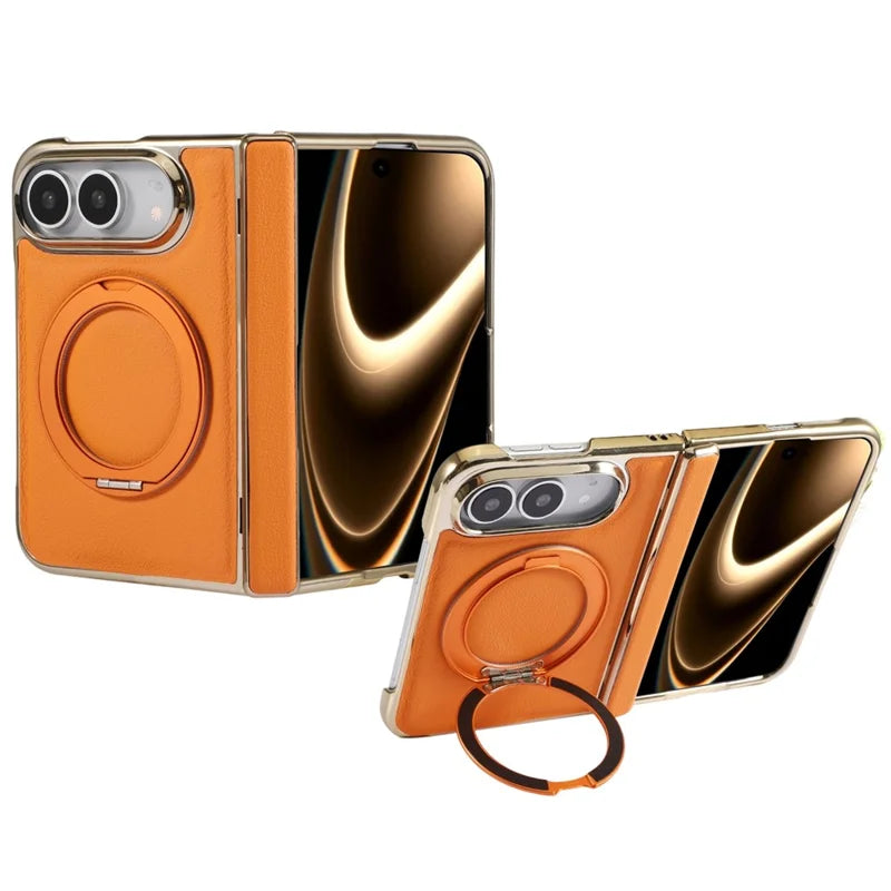 Leather Kickstand Case For iPhone Duo