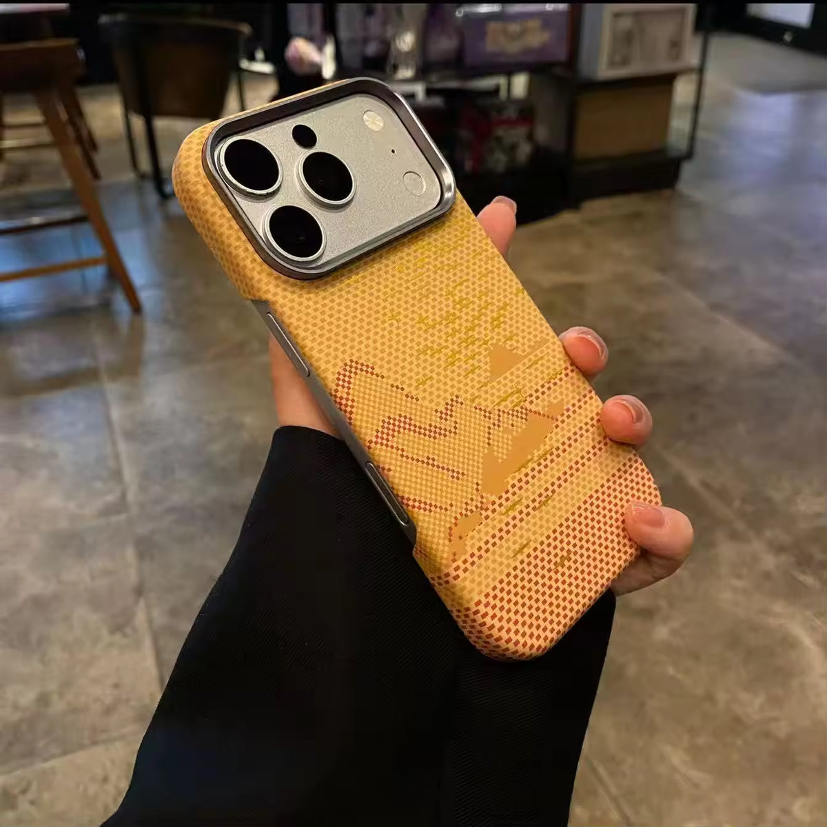Textured Colour Magnetic Carbon Fiber Case for iPhone