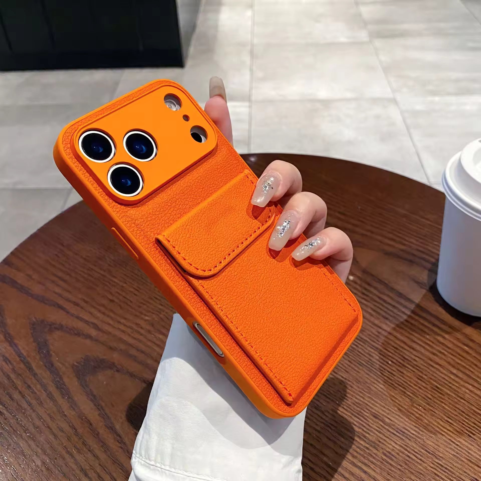 LeatherPocket Card Holder Case For iPhone