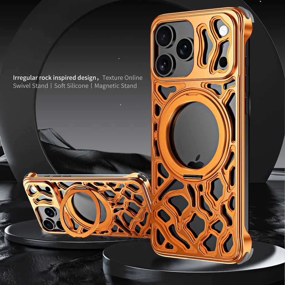 Irregular Rock Design Metal Case For iPhone