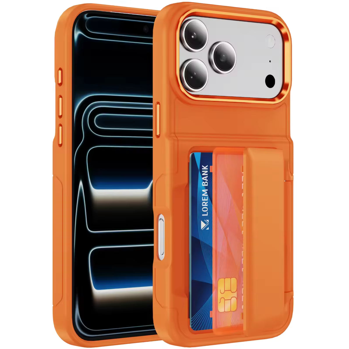 Dual Card Holder & Wallet Phone Case For iPhone
