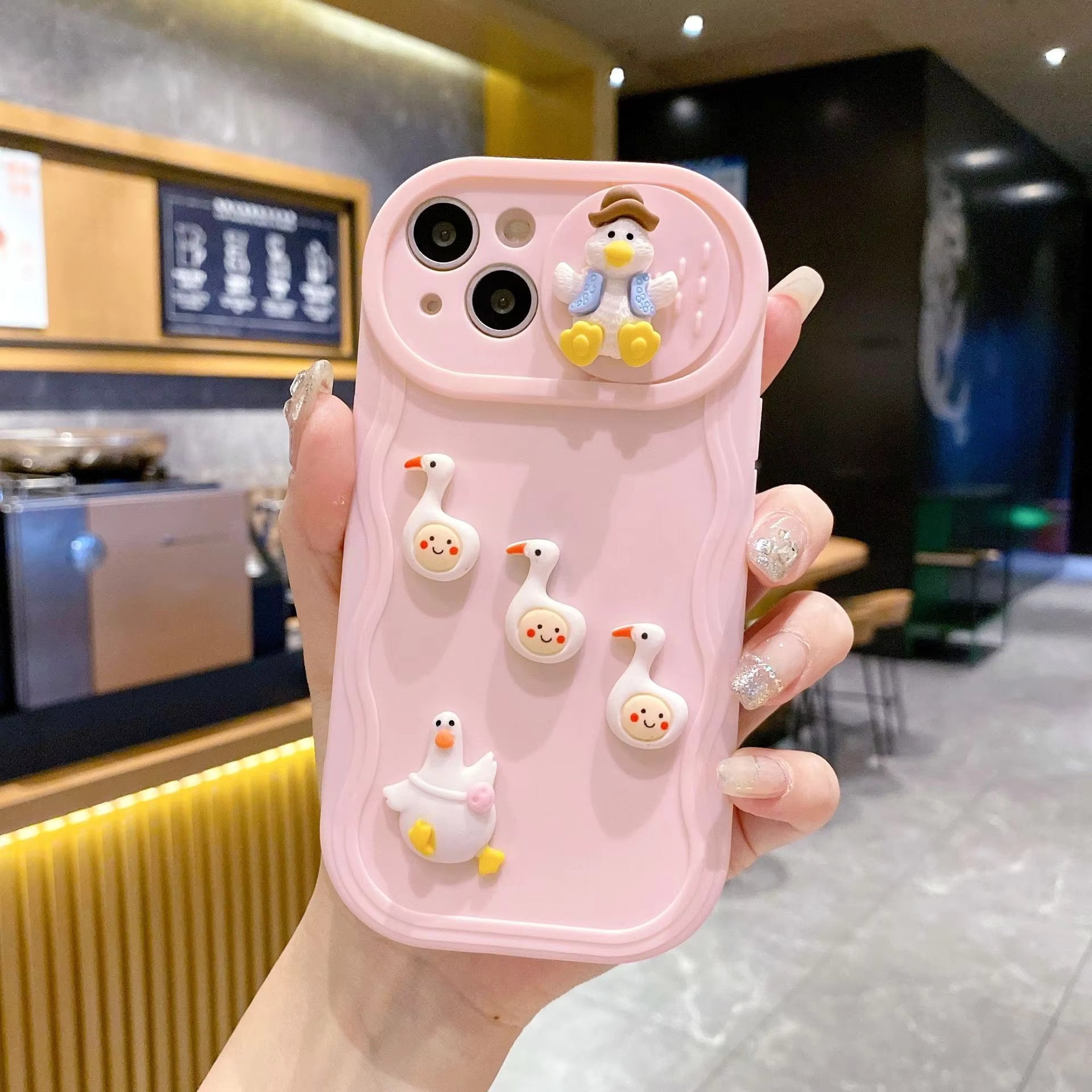 Cute 3D Duck Silicon Case For iPhone