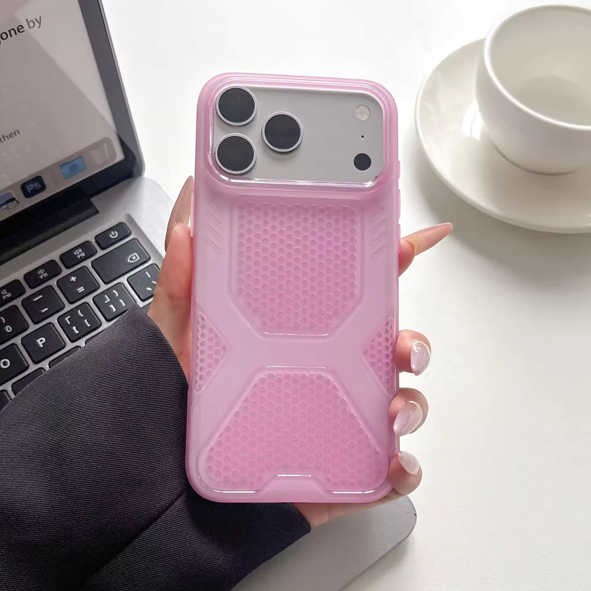 Shockproof TPU Honeycomb Protective Phone Case for iPhone