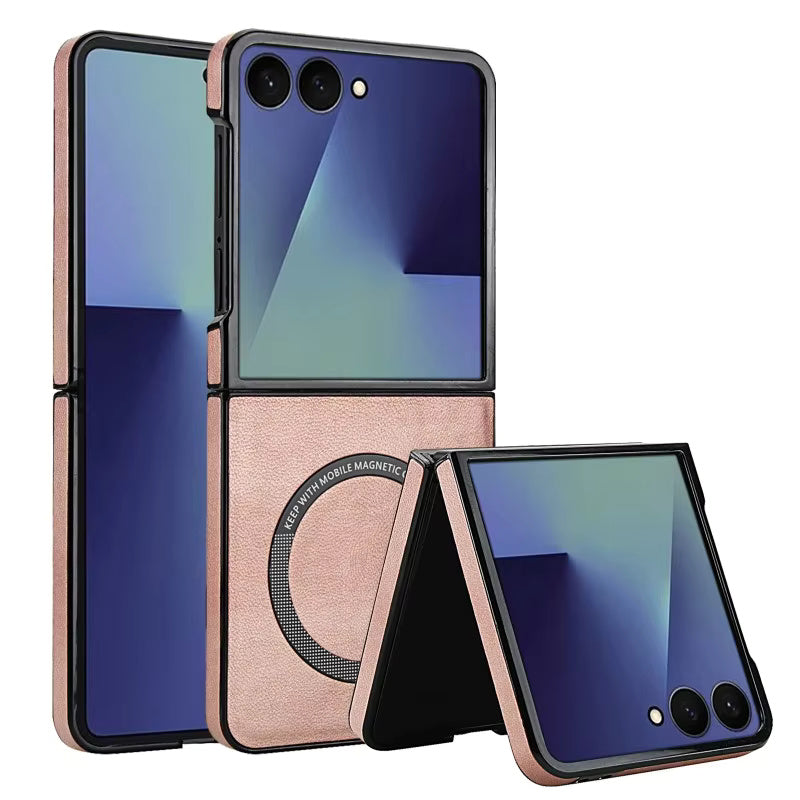 LeatherRIng Case For Samsung Flip