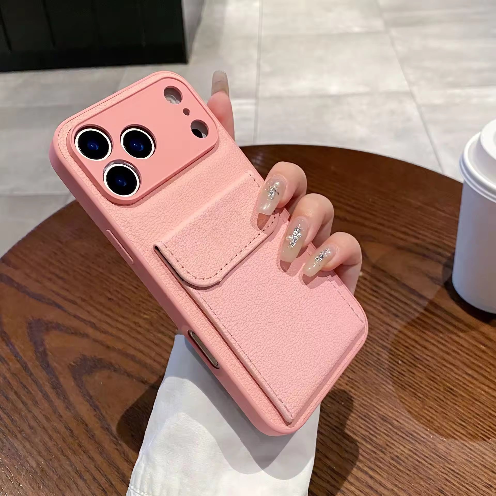 LeatherPocket Card Holder Case For iPhone