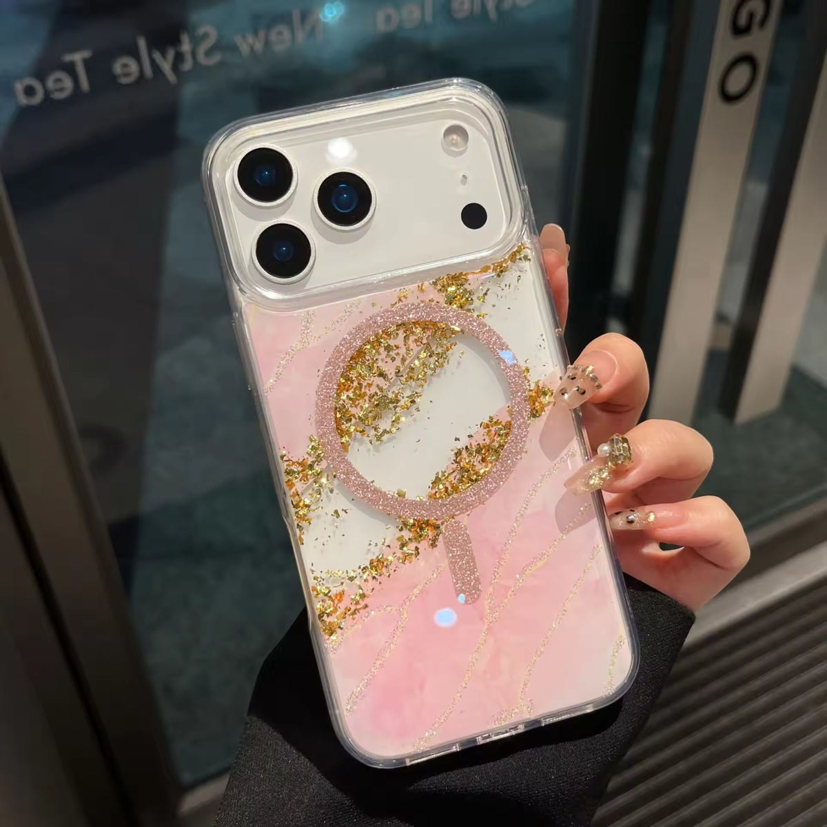 Gradient Glitter Case with MagSafe For iphone