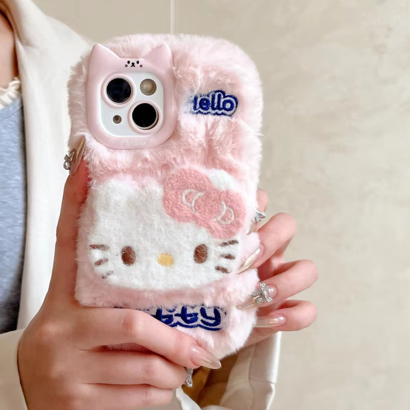 Hello Kitty Furry Case For iPhone