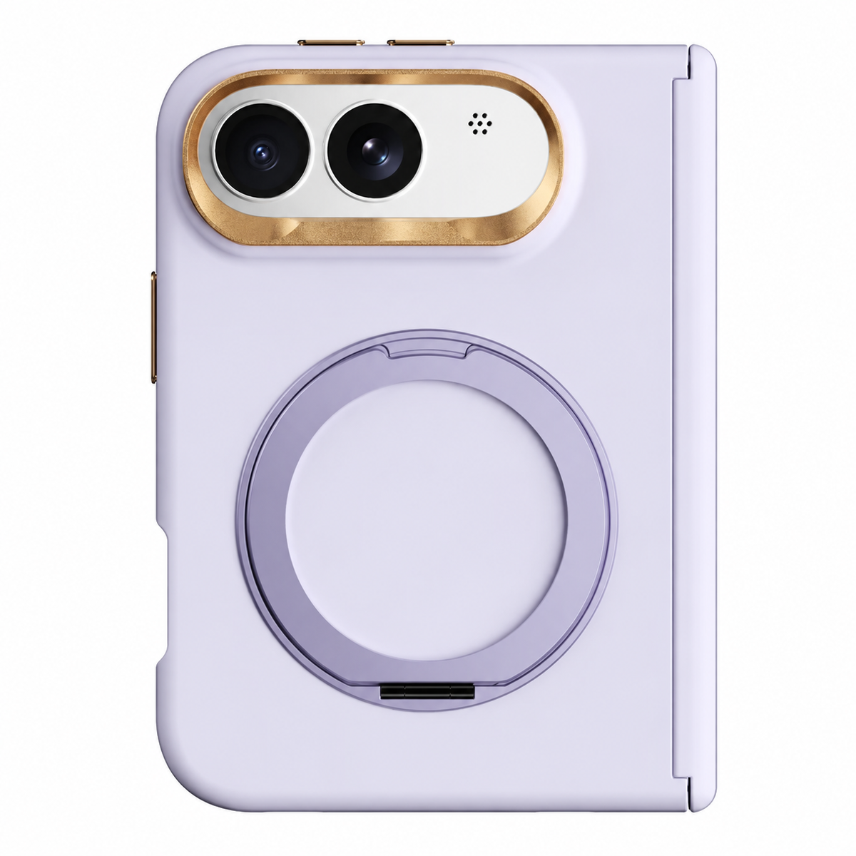 Matte Finish Magnetic Rotating Ring Stand Case for iPhone Duo