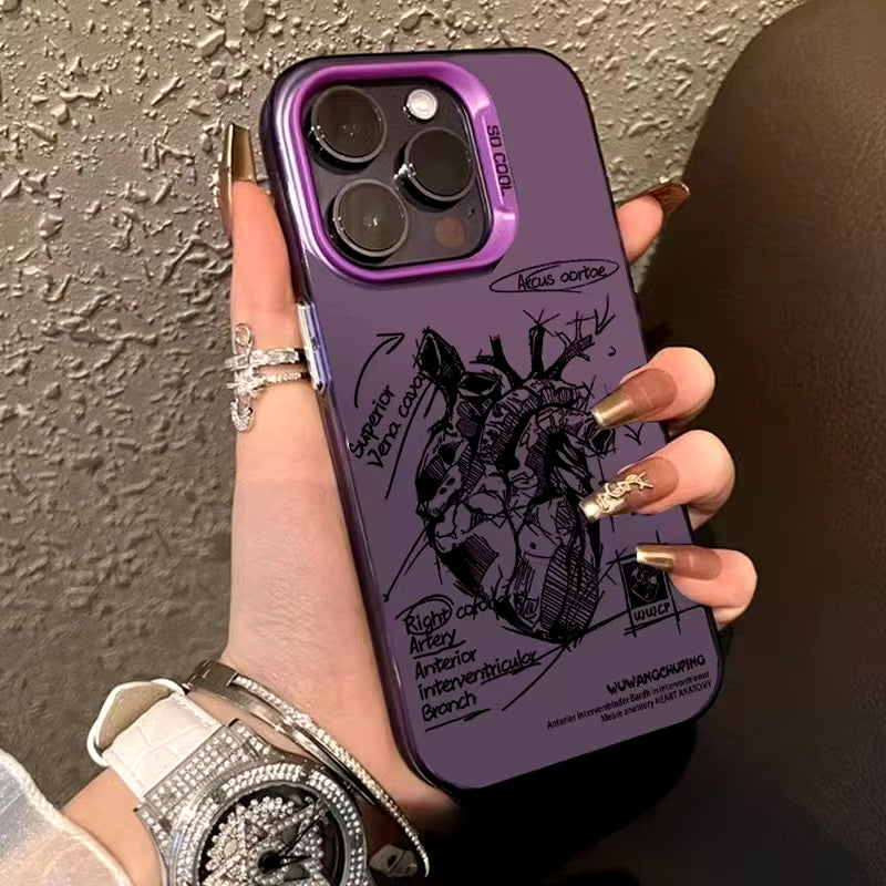 Graffiti Heart Fashion Case For iPhone