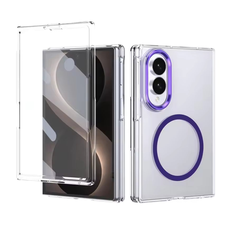GlassFront ColorBorder Case For Samsung Fold