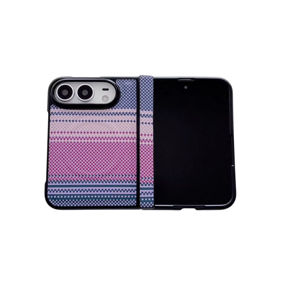 Colour Magnetic Carbon Fiber Case For iPhone Duo