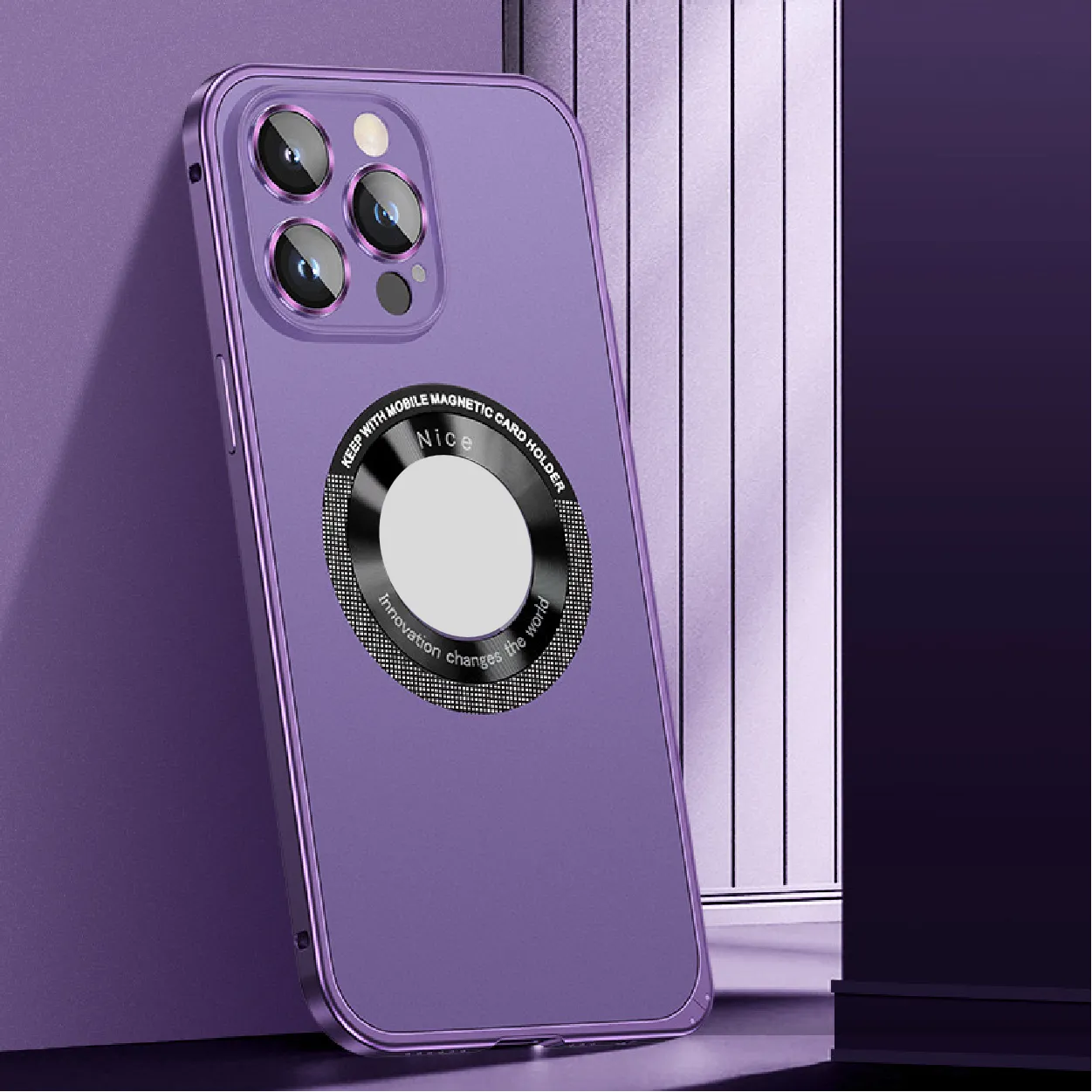 Metal Hollow Magnetic Case For iPhone