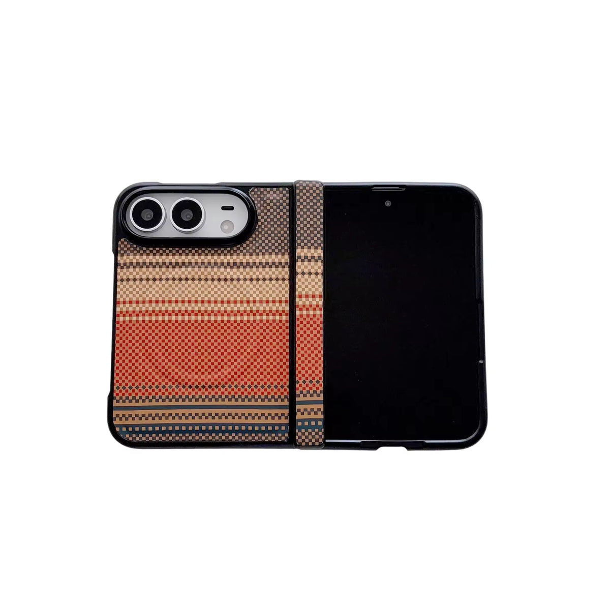 Colour Magnetic Carbon Fiber Case For iPhone Duo