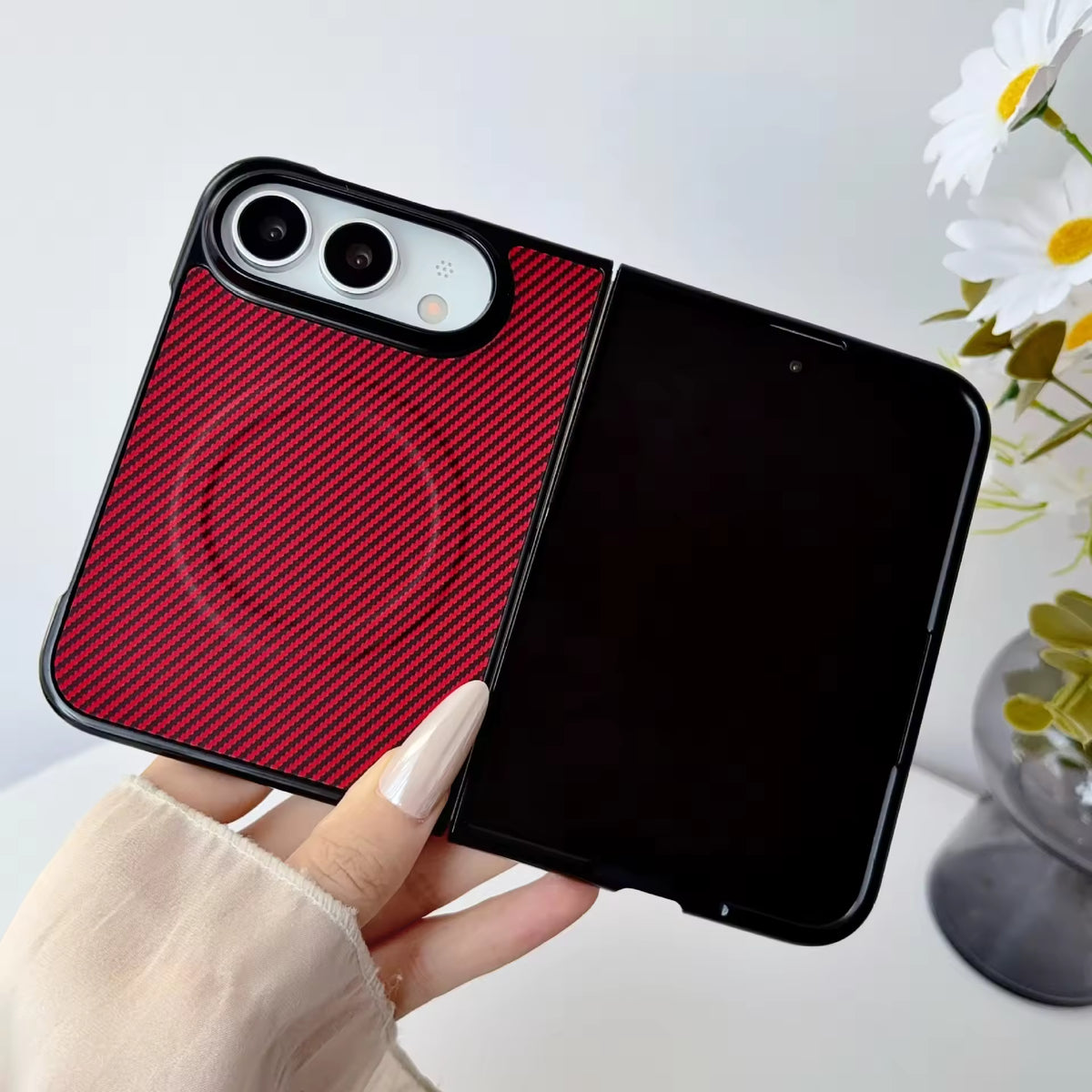Color CarbonFiber Pattern Case For iPhone Duo