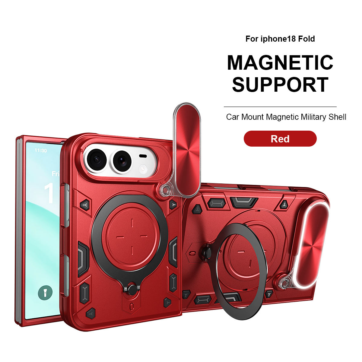 Magnetic Car Mount Phone Case for iPhone Duo