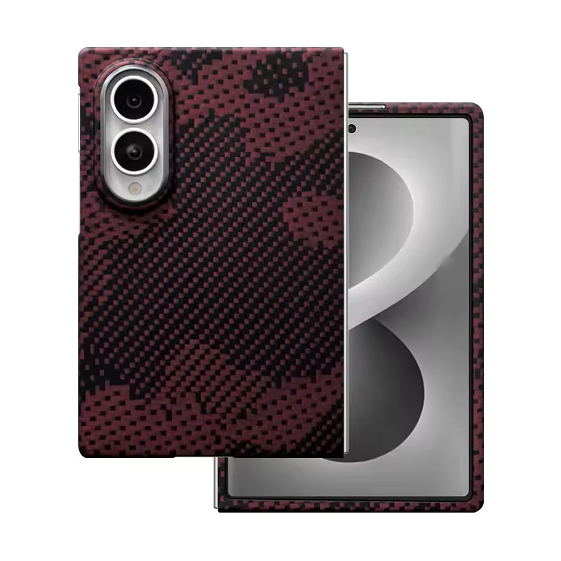 Colour Magnetic Carbon Fiber Case For Samsung Fold