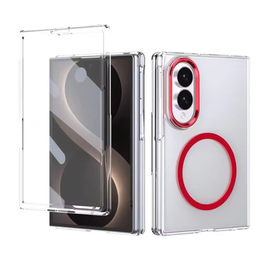 GlassFront ColorBorder Case For Samsung Fold