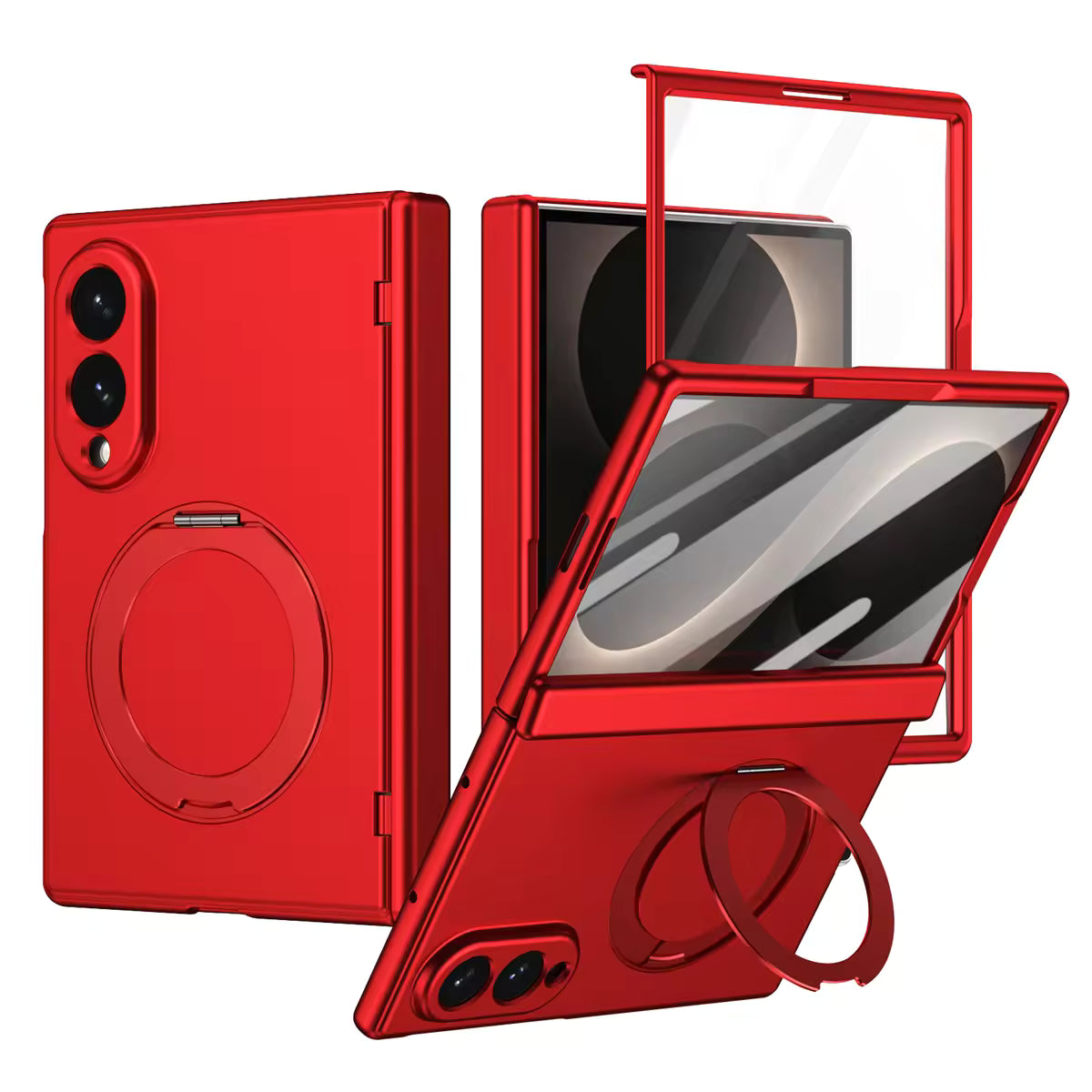 Color PC With Stand Case For iPhone