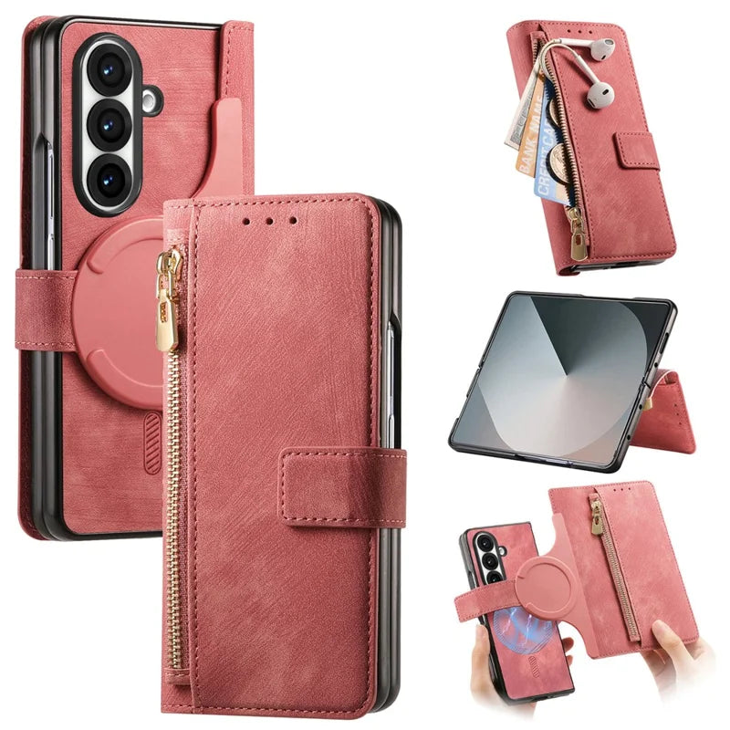 ZipperDetachable Flip Case For Samsung Fold