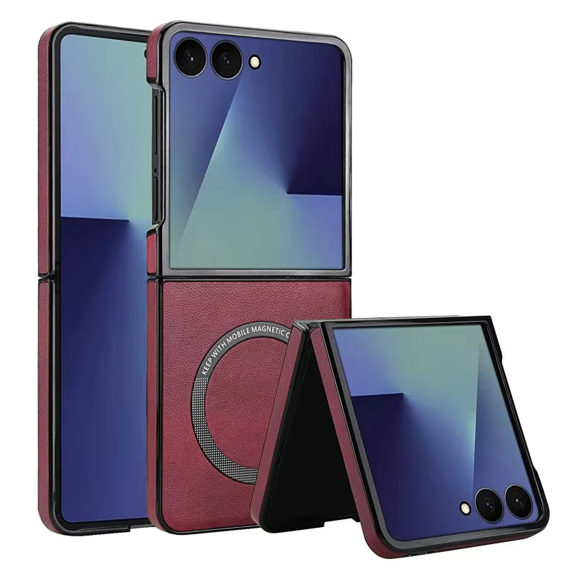 LeatherRIng Case For Samsung Flip