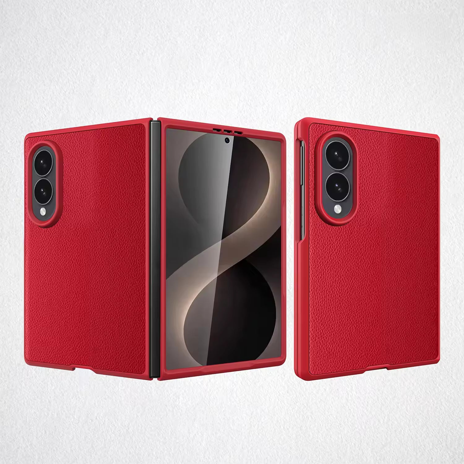 PU Crazy Horse Pattern Case For Samsung Fold