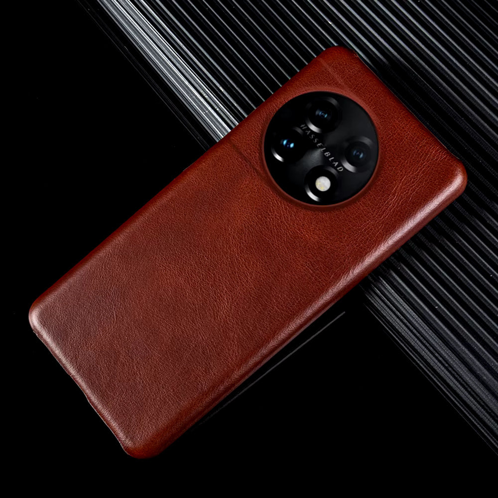 Genuine Leather Oil Wax Pattern Case For OnePlus