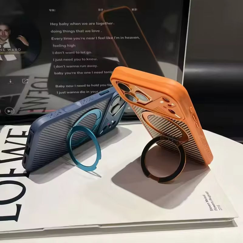 Carbon Fiber Ringstand Case for iPhone