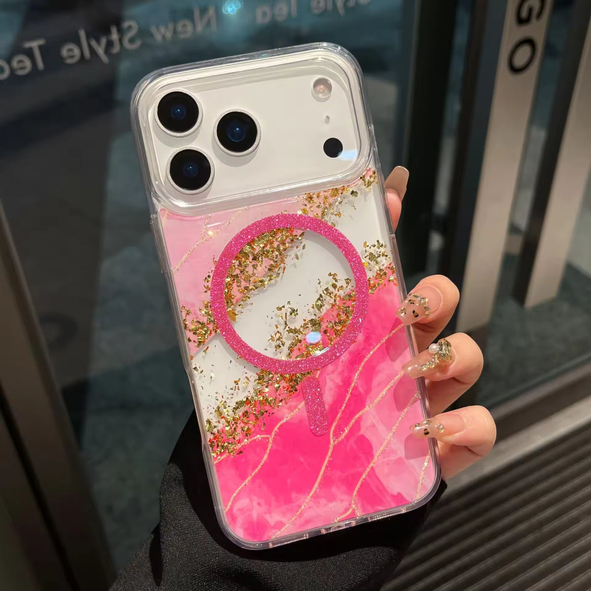 Gradient Glitter Case with MagSafe For iphone