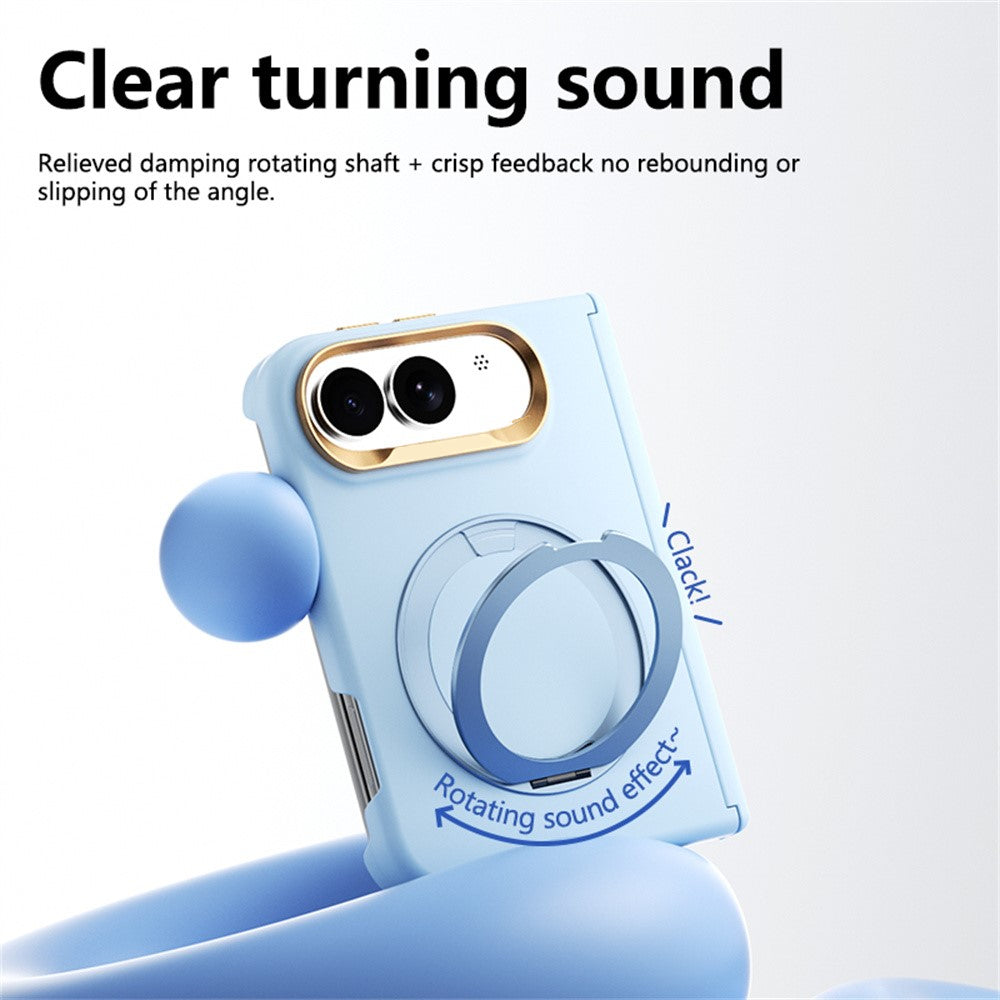 Matte Finish Magnetic Rotating Ring Stand Case for iPhone Duo
