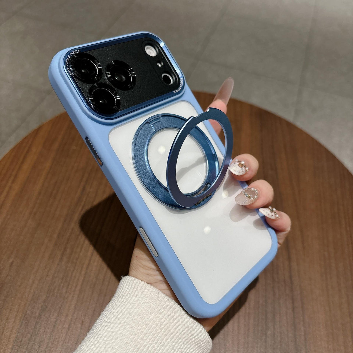 Premium Magnetic PC Ring Stand Phone Case for iPhone