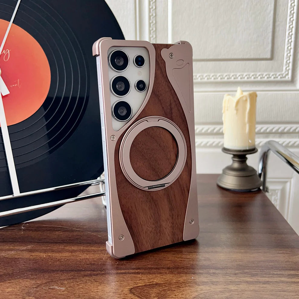 WoodMetalBlend Case With Stand