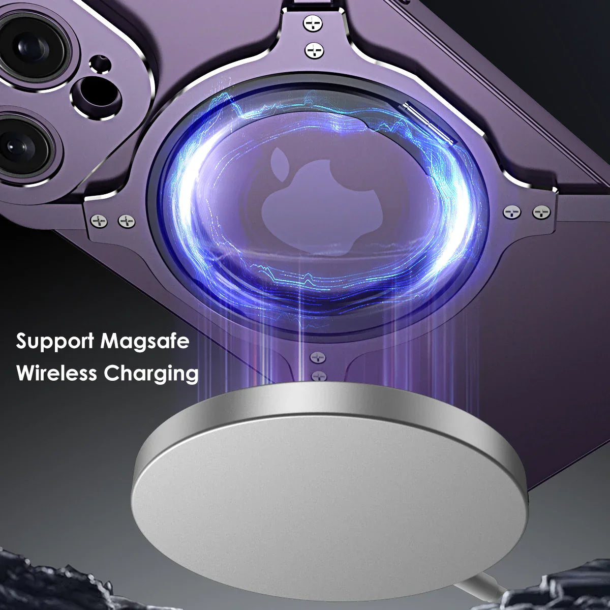 Metal Rimless Magnetic Cover for iPhone