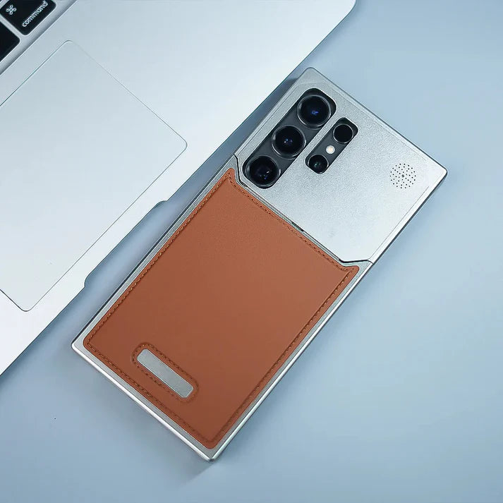Leather Metal Case For Samsung