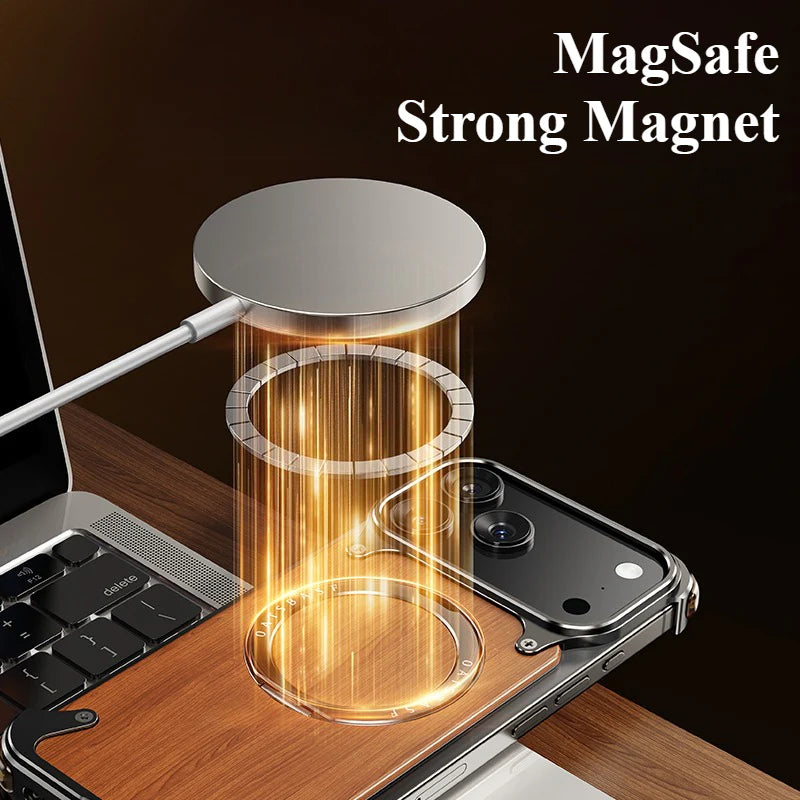 Auriglo Walnut Lens Protection - iPhone Case