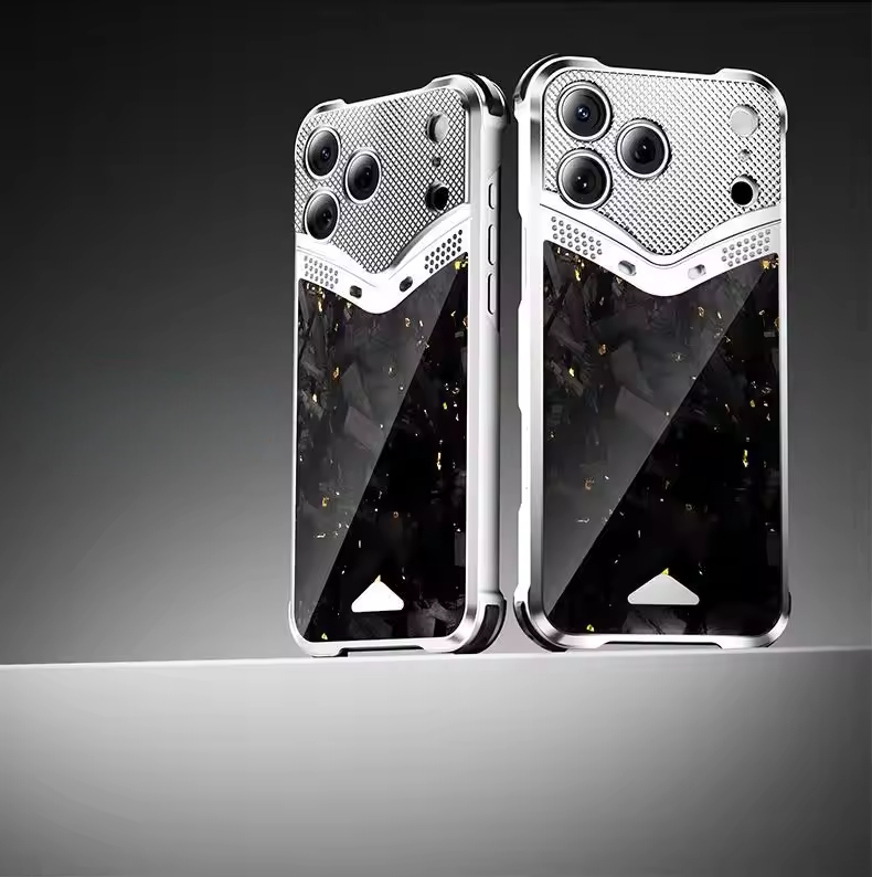 CarbonCore Metal Armor Case For iPhone