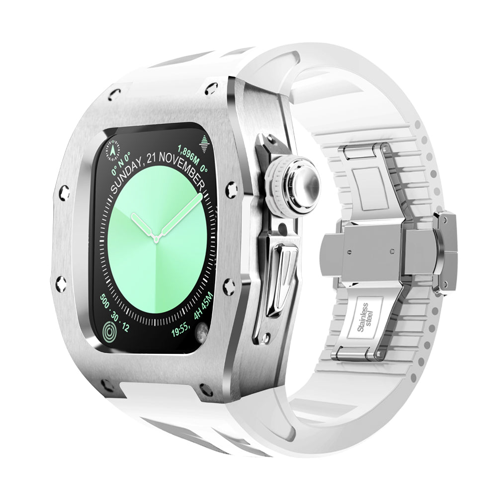 Metal Snap Button Watch Case 46MM