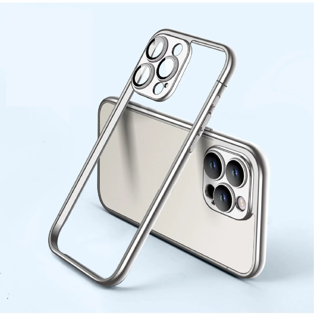 PC Electroplated Frame Case For iPhone